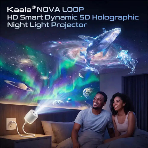 Kaala® Smart 5D Holographic Night Light Projector (HD Dynamic)